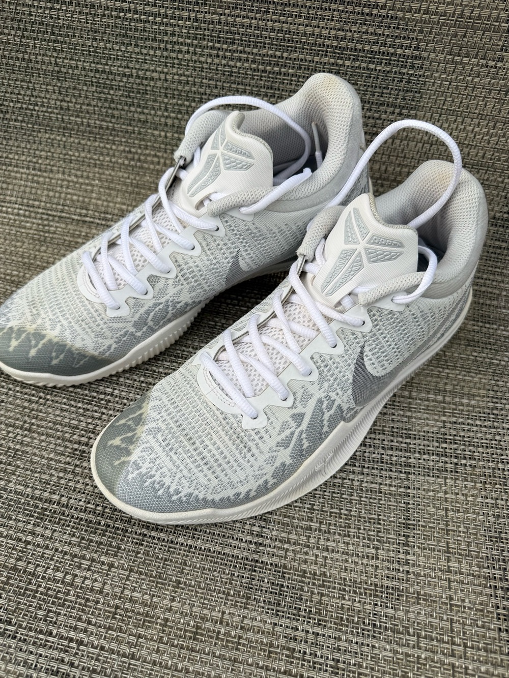Nike Mamba Rage Pure Platinum Men’s Kobe Bryant White 908972-100 Size 9.5 - Picture 5 of 16